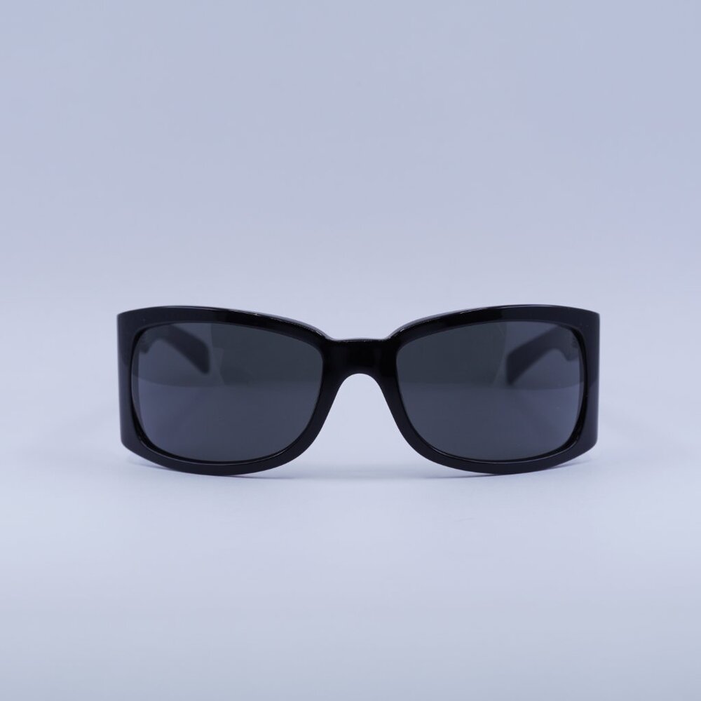 Celine CL40290I 01A Sunglasses Black Geometric Frame, Smoke Lenses - Picture 2 of 10